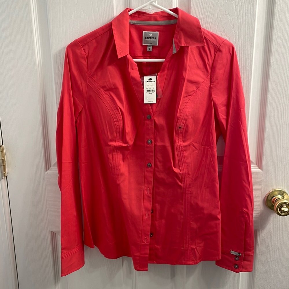 Express Essential Button Down NWT